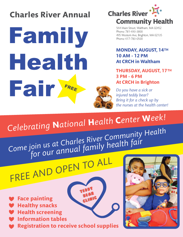 Celebrating National Health Center Week! – Charles River Community Health